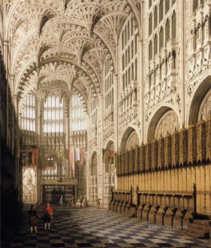 ウェストミンスター寺院カナレットのヘンリー 7 世礼拝堂の内部 Oil Paintings